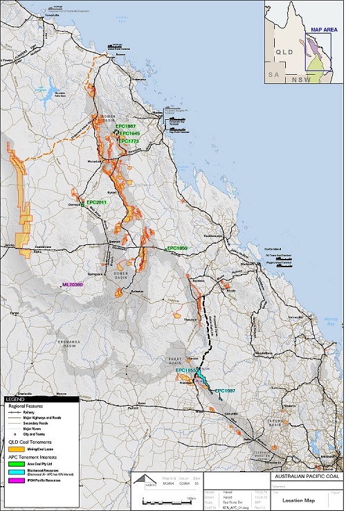 APC Tenements Overview map